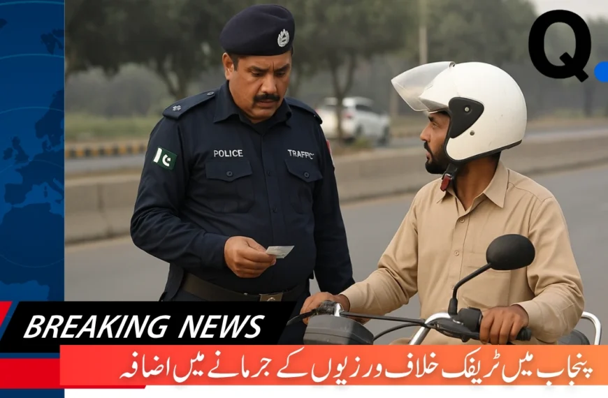 Punjab Traffic Violation Fines Increase as New Rules Enforce Tenfold Hike
