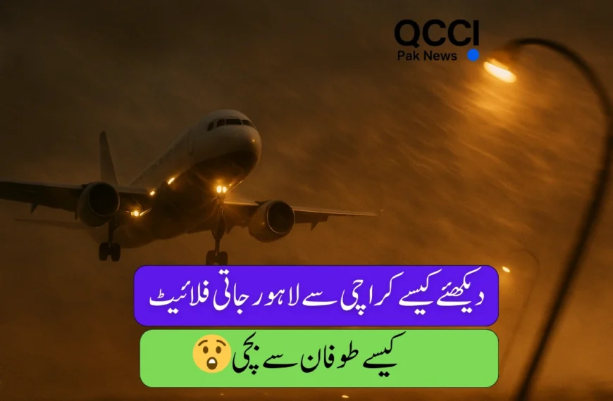Terrifying Storm Hits Karachi to Lahore Flight Mid-Air – Full Video Inside