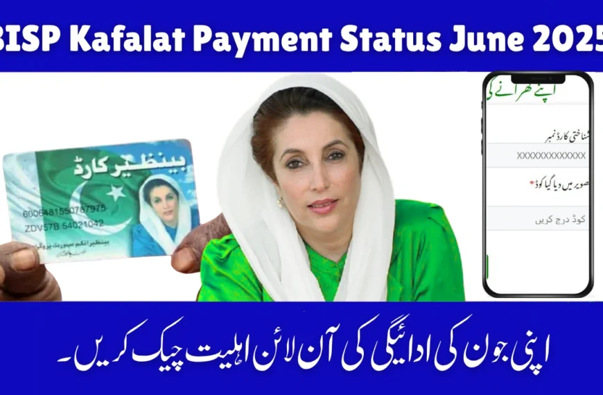 BISP Kafalat Payment Status June 2025 Check Online via 8171 Web Portal